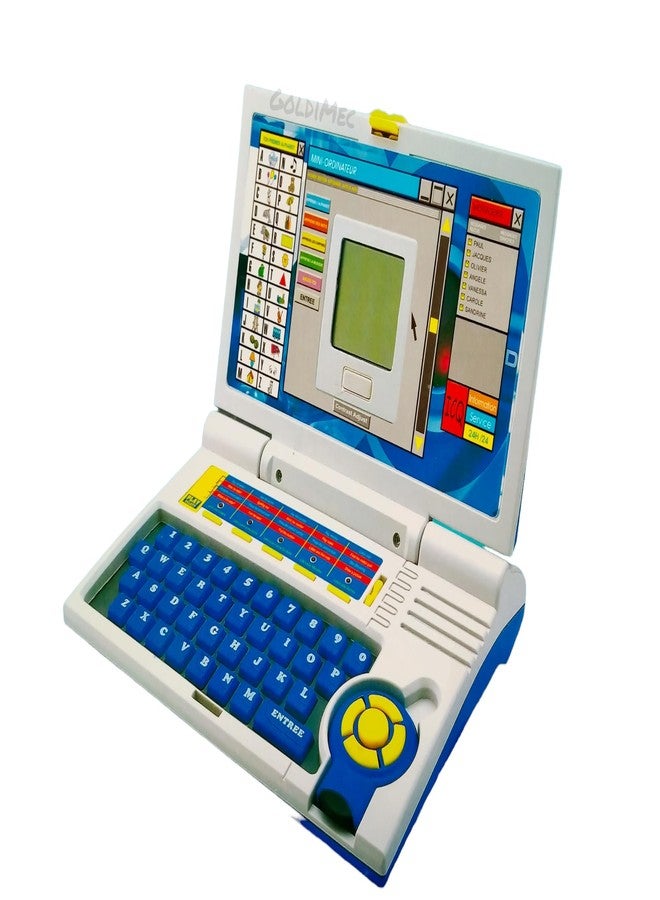 GoldiMec India English Learner Power Educational Notebook Laptop 20 Fun Activities Games Enhanced Skills of Children for Boys and Girls Educational Laptop - Image 1